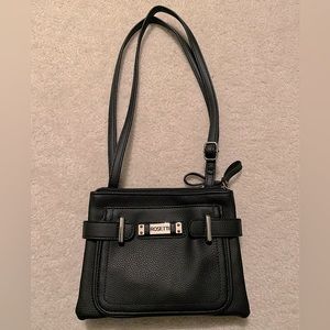NWOT ROSETTI CROSSBODY PURSE - LIKE NEW! - Black with gold accents